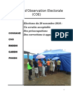 Rapport Complet sur les élections du 20 Novembre par RNDDH, CNO, CONHANE CARDH et POHDH (COE)