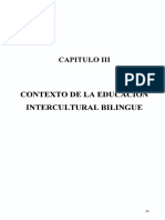 Capítulo 3. Contexto de La Educación Bilingüe