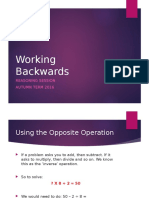 working backwards reasoning activity