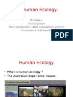 VL Human Ecology:: Modules: Food Production and Population Growth Environmental Health