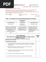 science 9  unit 2 assessment for student a