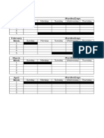 Saving Check Points: Sunday Monday Tuesday Wednesday Thursday 1 2 3 4 5