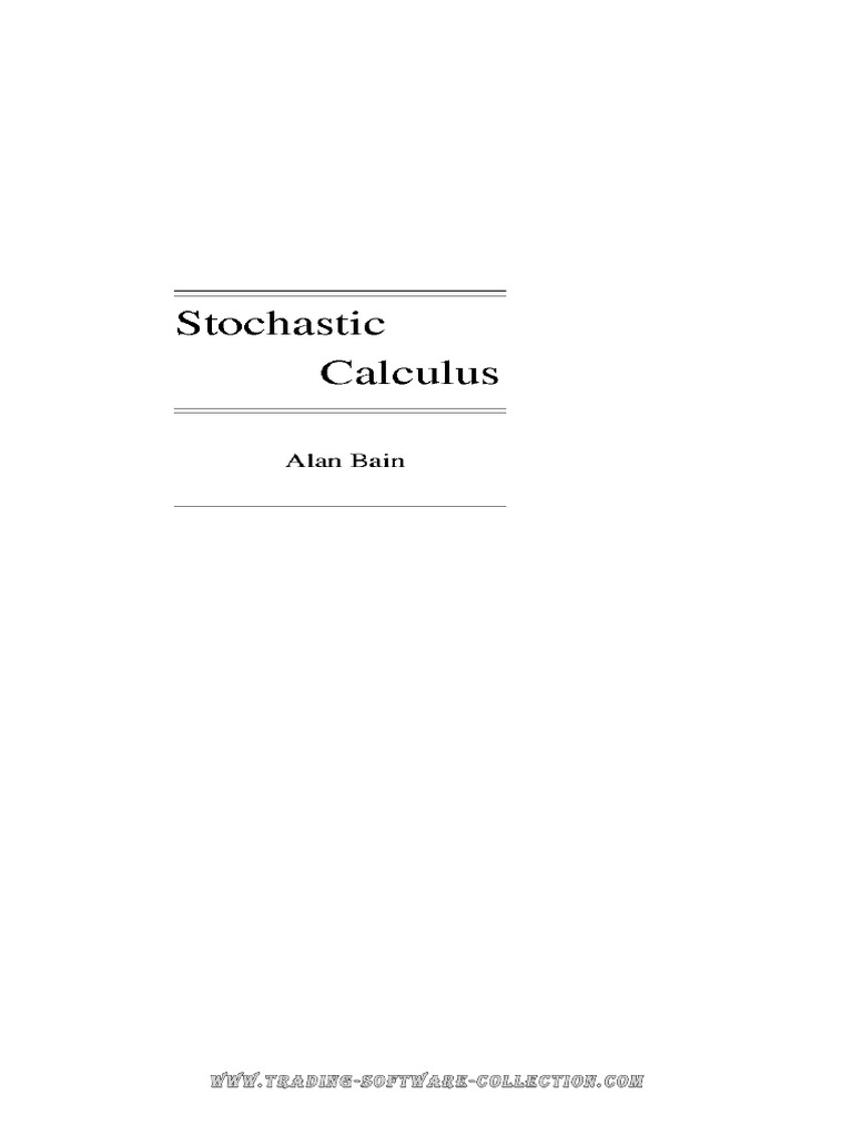 Introduction to Stochastic Calculus | PDF | Stochastic Process ...