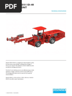 Specification Jumbo Drill Sandvik DD311D-40