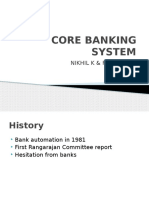 Core Banking System: Nikhil K & Rajin Rajan Dcsmat