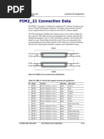 PIM2 - 21 Connection Data: XDM-100 Installation and Maintenance Manual Connector Pin Assignments