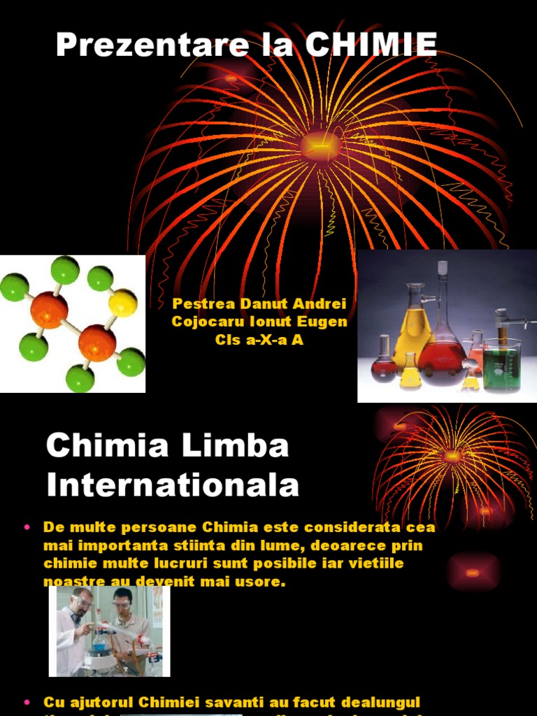 Prezentare La Chimie Ppt