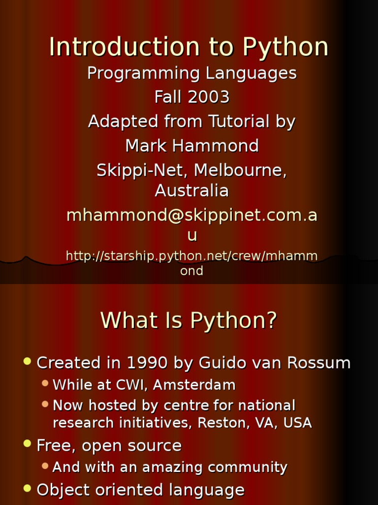 Intro Pytohn | PDF
