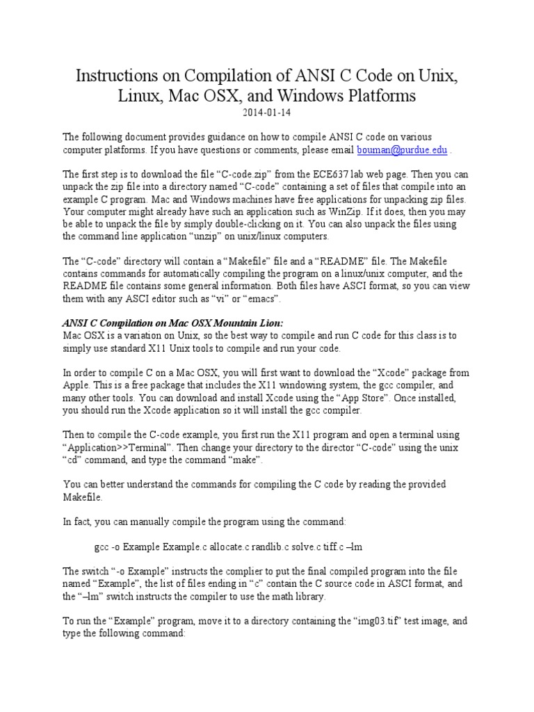 ANSIC (1).pdf C (Programming Language) Mac Os Free 30day Trial