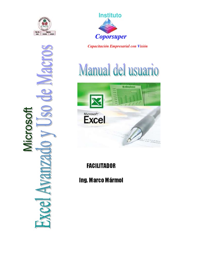 Manual excel pdf download free pdf matriz matem ticas microsoft