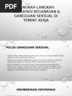 Langkah-Langkah Mengatasi Keganasan & Gangguan Seksual Di Tempat