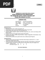 Download Soal UAS Semester Ganjil Paket B Setara SMP Kelas IX Mapel  Bahasa Indonesia by Sujud Marwoto SN333269309 doc pdf