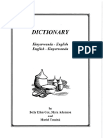 Dictionary LoRes Kinyarwanda English English Kinyarwanda