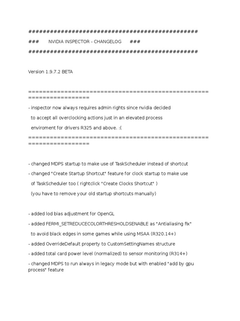 Nvidia Inspector | PDF | Command Line Interface | Ibm Pc Compatibles