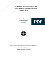 Analisis Nilai Ekonomi Lahan Land Rent P PDF