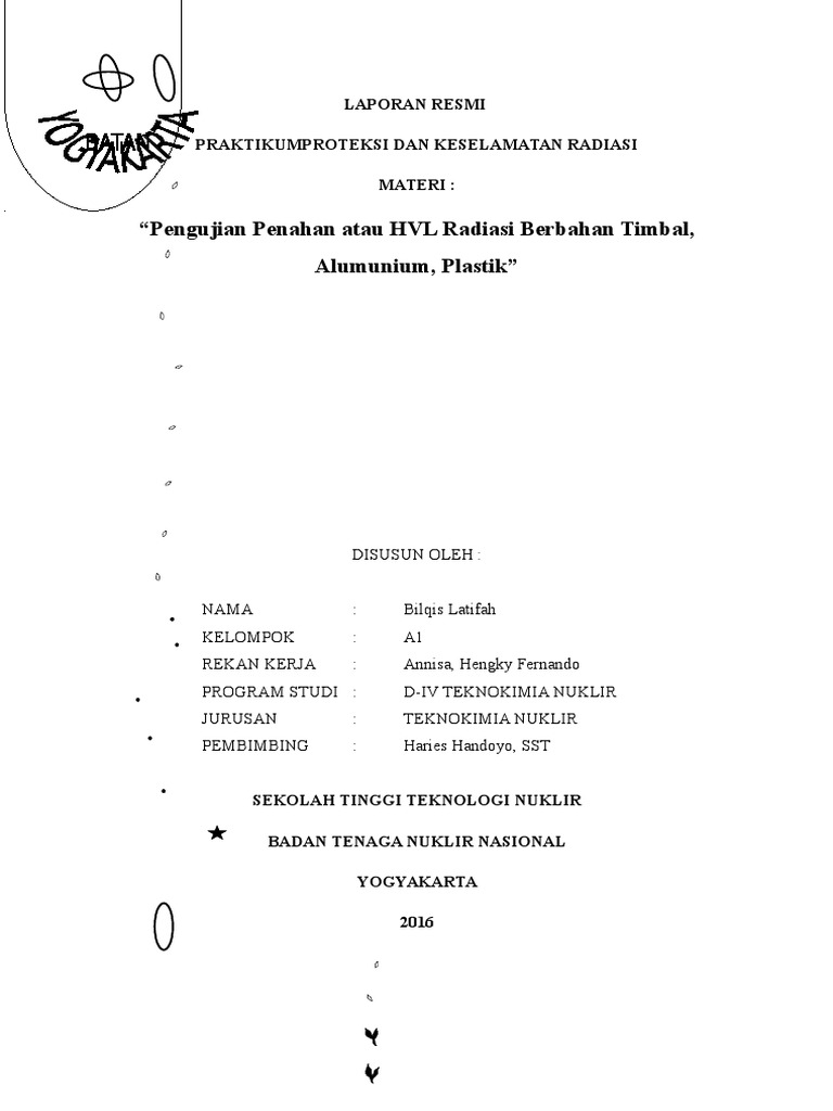 Pengujian HVL Radiasi Berbahan Timbal | PDF