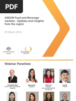 Austrade ASEAN Food and Beverage Markets Updates and Insights Webinar PDF