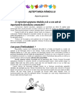 Comunicarea Timpurie Si Asteptarea Randului PDF