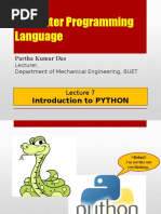 Python Programming Lecture Notes | PDF | Python (Programming Language ...