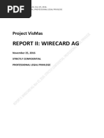 Report II - Wirecard AG - Project VisMas Wirecard GI Retail India