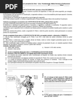 avaliação 8 ° Ano - Primeiro Reinado - Regencias