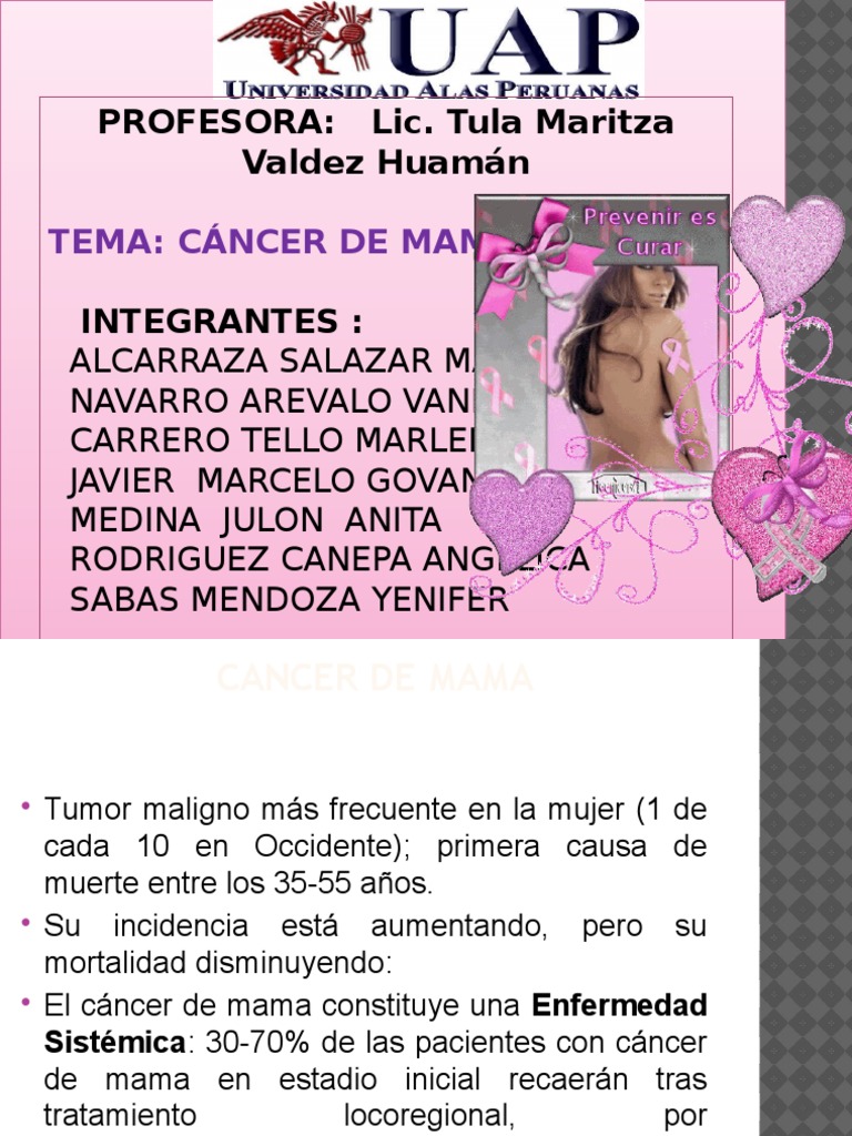 Exposicion de Cancer de Mama | PDF | Cáncer de mama | Pecho