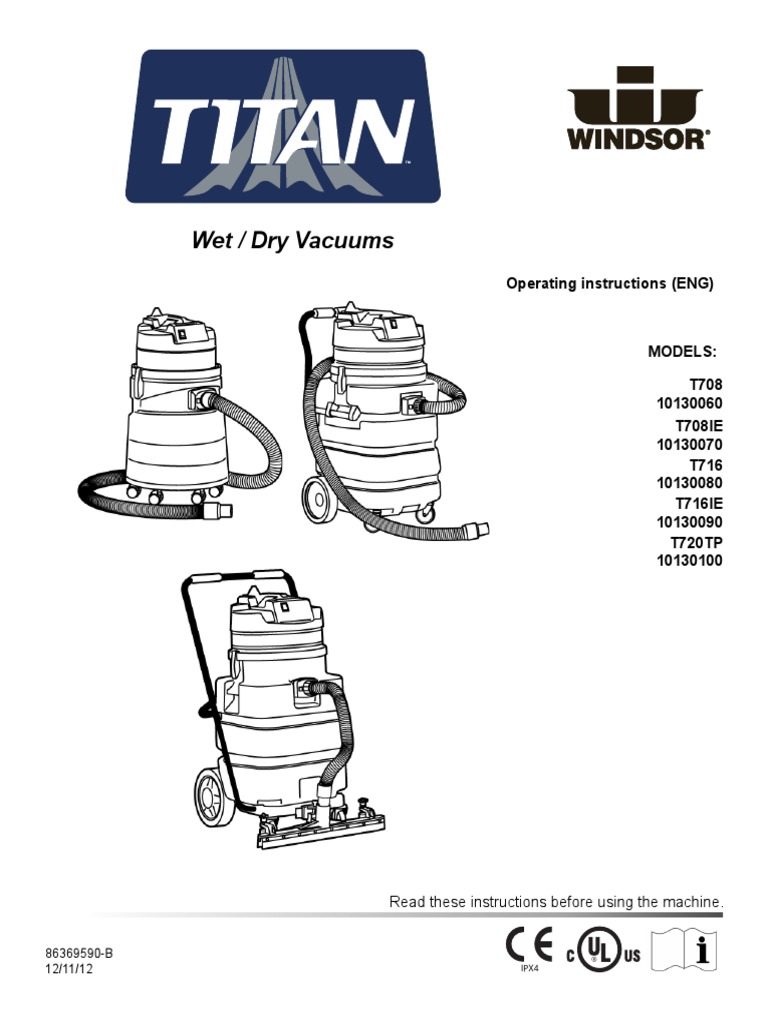 Windsor Titan Wet Dry Vac Parts Vacuum Cleaner Electrical Connector