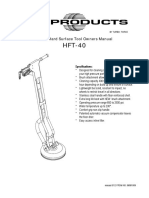 Turbo Hard Surface Tool Owners Manual: Specifi Cations