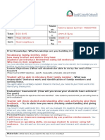 Fatema Saeed Suliman - h00254465 - Lesson Plan 2 Oct 11 2016