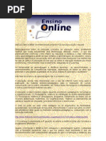 REFLEXOES SOBRE A EDUCAÇAO ONLINE