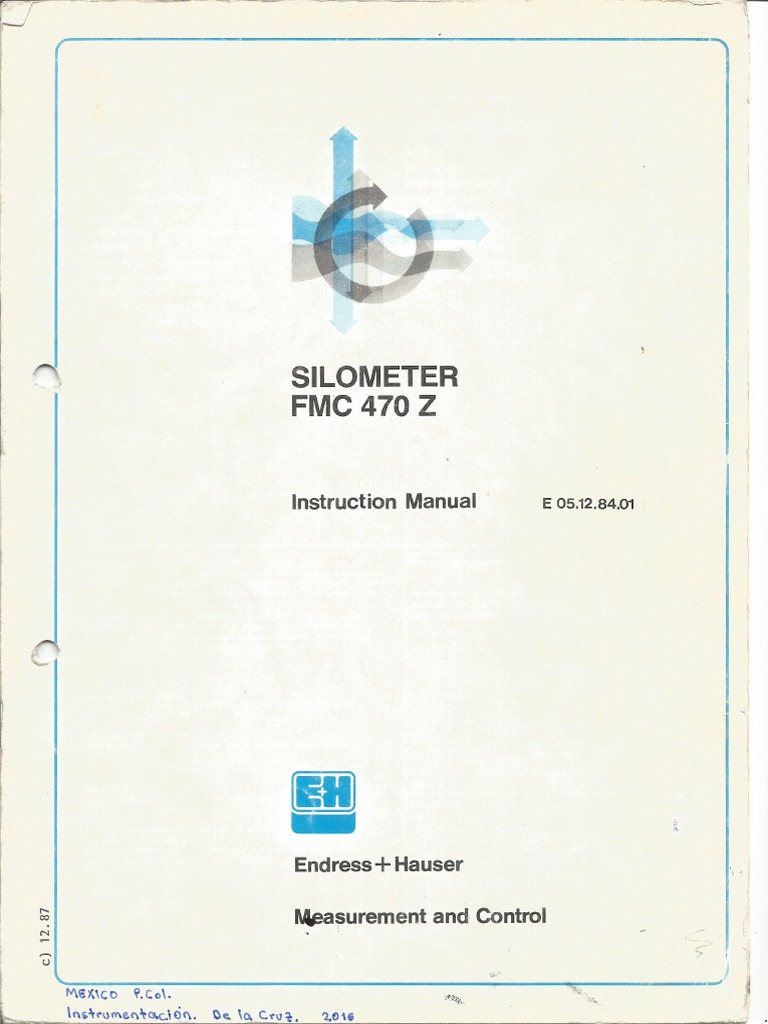 SILOMETER FMC 470 Z Instruction Manual | PDF