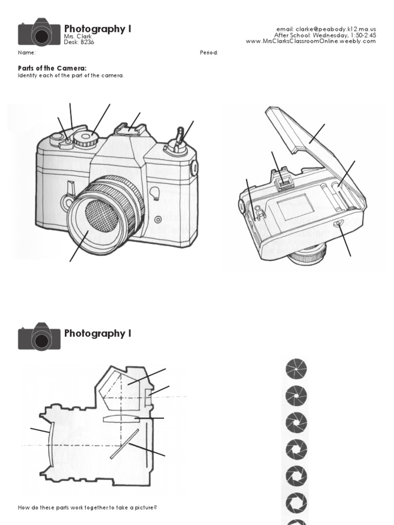 Photography I: Camera Parts & Functions | PDF