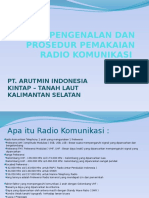 Pengenalan Dan Pemakaian Radio Komunikasi