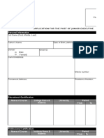 Applicant Personal Data Form