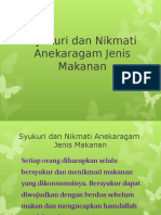 Syukuri Dan Nikmati Anekaragam Jenis Makanan