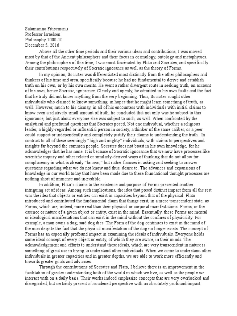 Socrates' Impact on Philosophy | PDF | Socrates | Plato