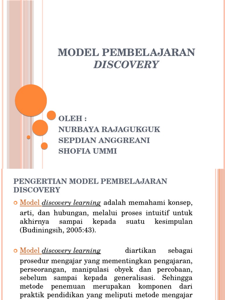 Model Pembelajaran Discovery Pdf