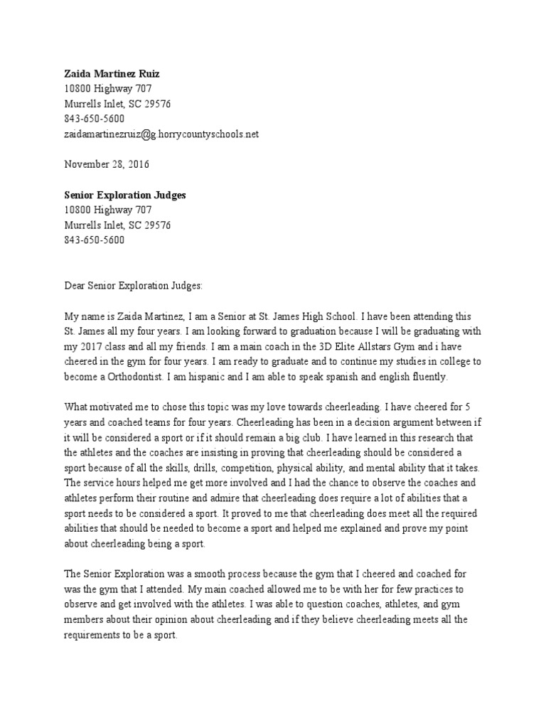 Seniorexplorationletter | PDF