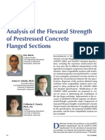Analysis of the Flexural Strength of Prestressed Concrete Flanged Sections