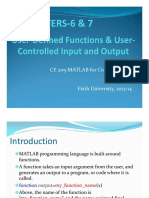 CE 205-MATLAB For Civil Engineers Irfan Turk Fatih University, 2013-14