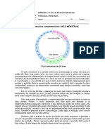 8 Ano Lista-De-Exercicios-Ciclo-Menstrual PDF