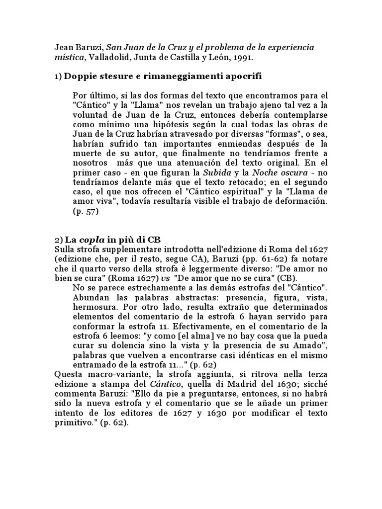 Jean Baruzi PDF Juan de la cruz Amor