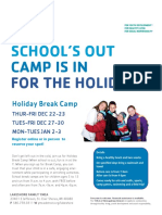 holiday day camp flyer