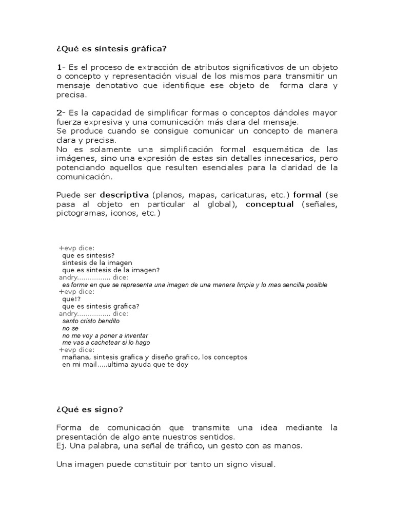 Definición de Síntesis Gráfica | PDF | Diseño | Composición (artes ...