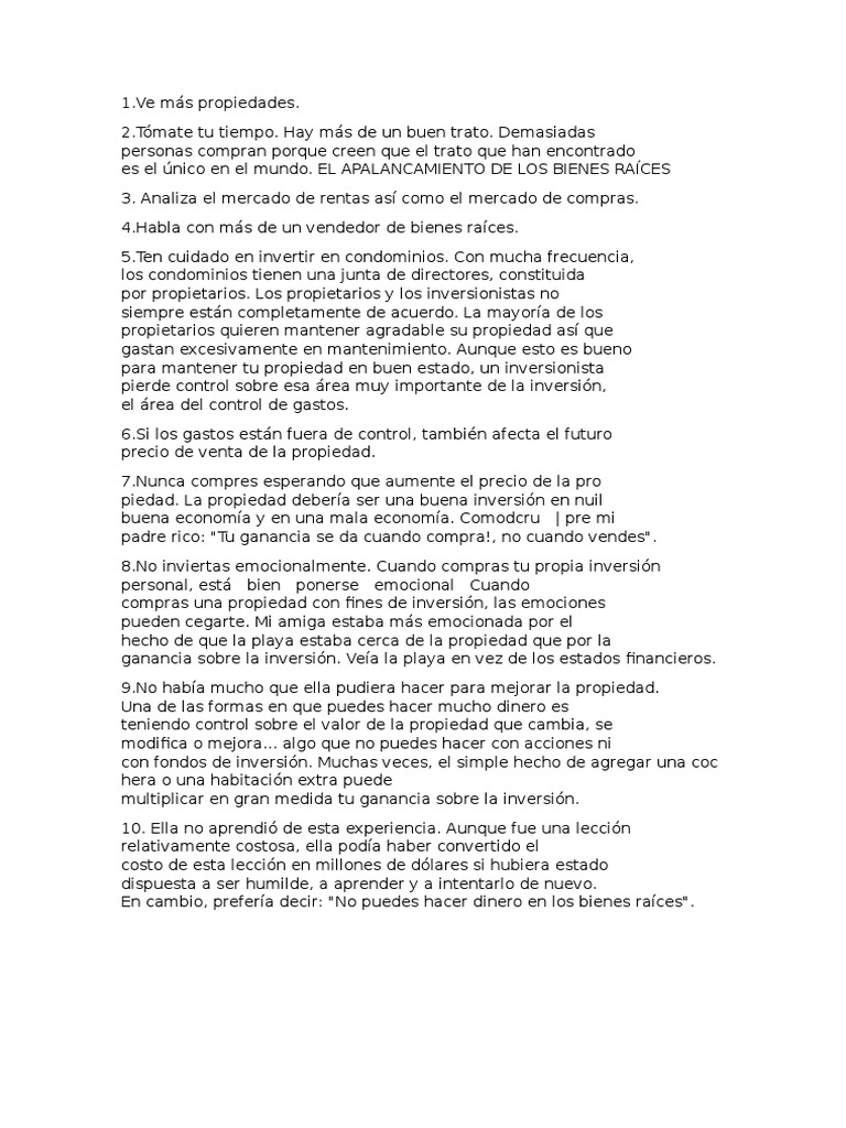 Guia para Invertir en Bienes Raices | PDF | Inversiones | Propiedad