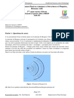 Corrige Type de L Examen Final Ar m2 Telecom 23 Janvier 2016