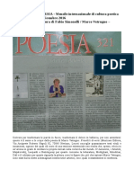 Dicembre 2016 - POESIA - N. 321 - Fabio Simonelli recensisce "Proiettili di-versi" di Marco Vetrugno