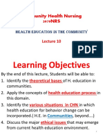 Community Health Education