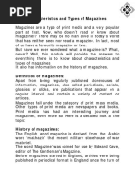 Download Characteristics and Types of Magazines by Vj Singh SN333319931 doc pdf