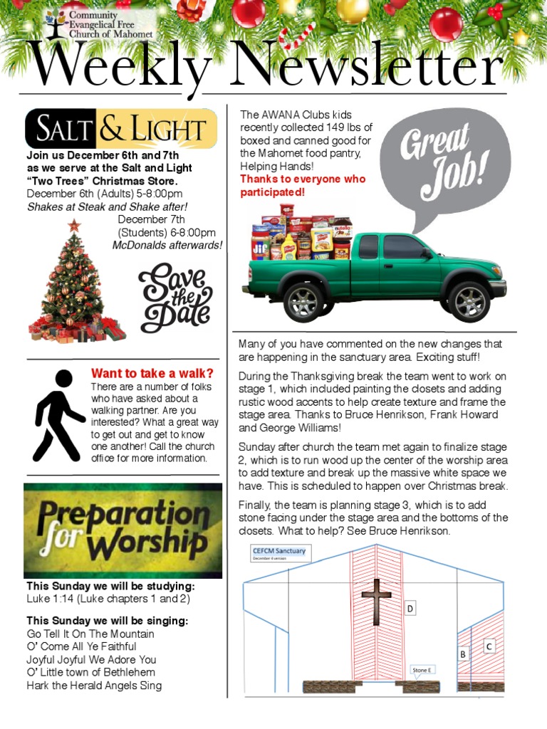 12/5 Newsletter | PDF | Christmas | Religion And Belief